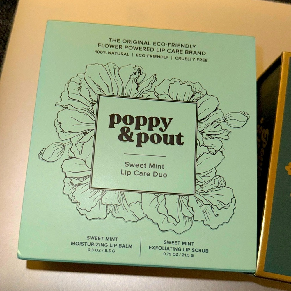 Poppy & Pout Sweet Mint Lip Care Duo